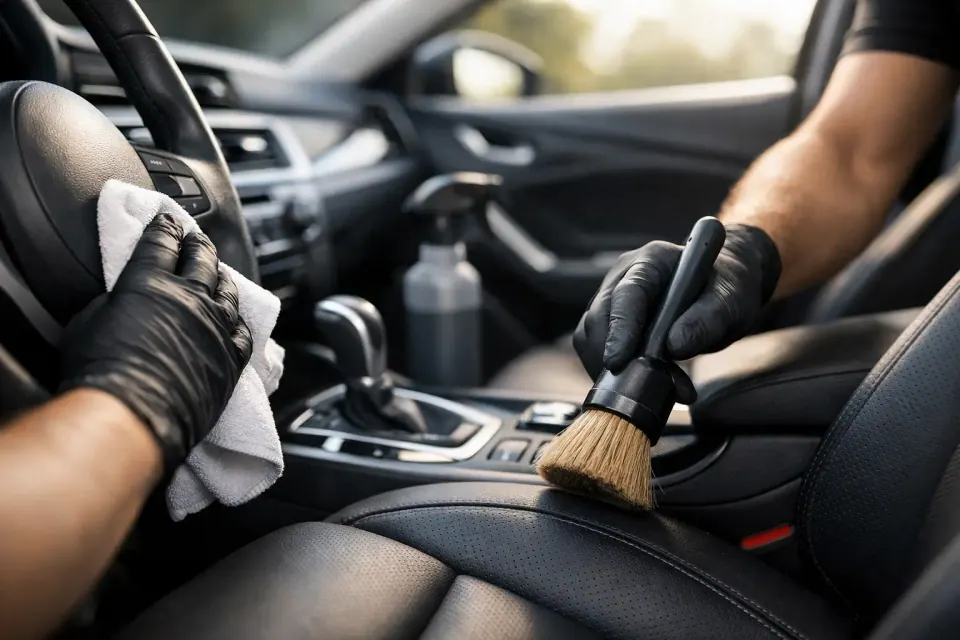 Auto Innenreinigung für gepflegte Innenräume – Symbolbild (KI-generiert)