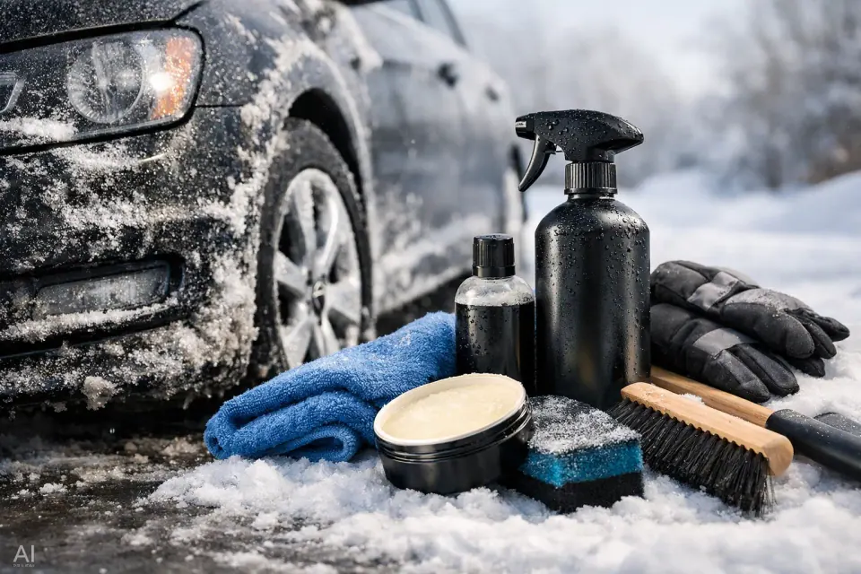 Beste Autopflege für Winter gegen Salzschäden – Symbolbild (KI-generiert)