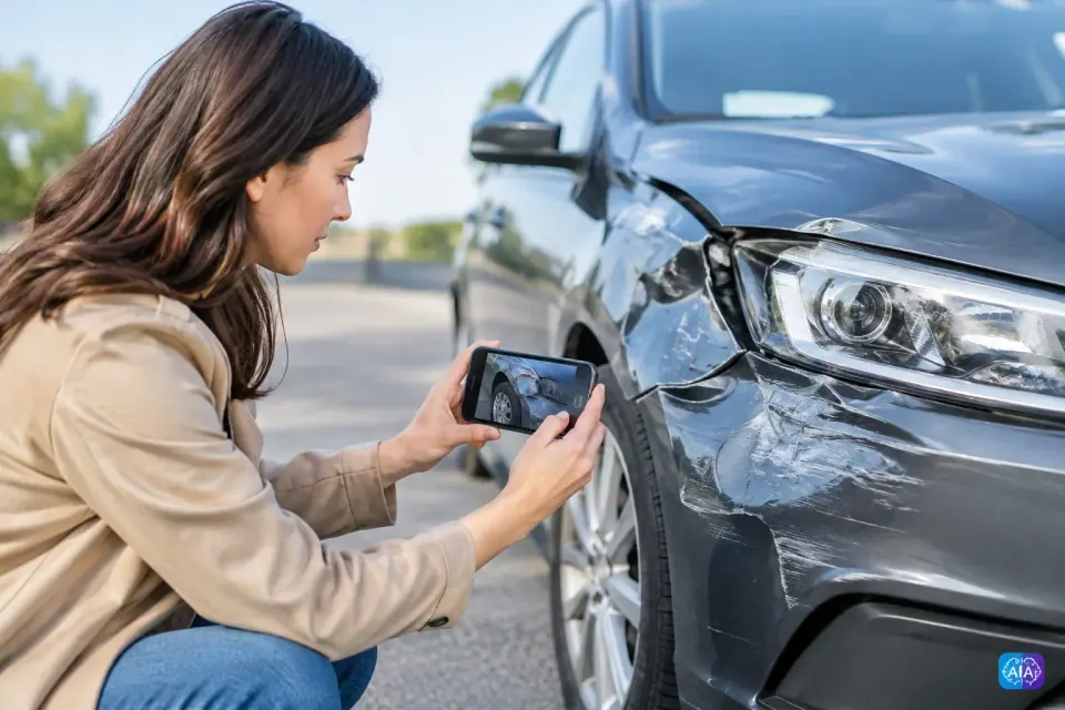 Versicherungsschaden am Auto richtig dokumentieren – Symbolbild (KI-generiert)